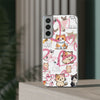 Cats Love White Flexi Clear Cases for Most Phone Types (FWS)