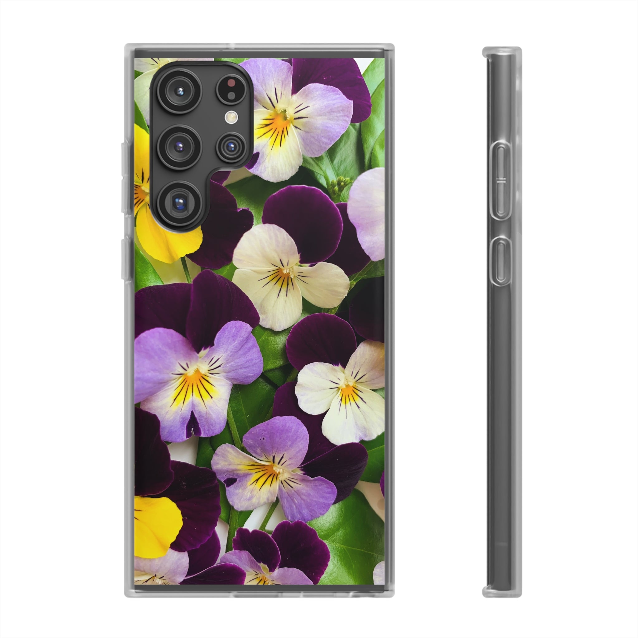 Spring Violas Flexi Clear Cases for Most Phone Types