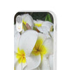 Fresh White Frangipanis Flexi Clear Cases for Most Phone Types (FWS)