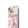 Cats Love White Flexi Clear Cases for Most Phone Types (FWS)