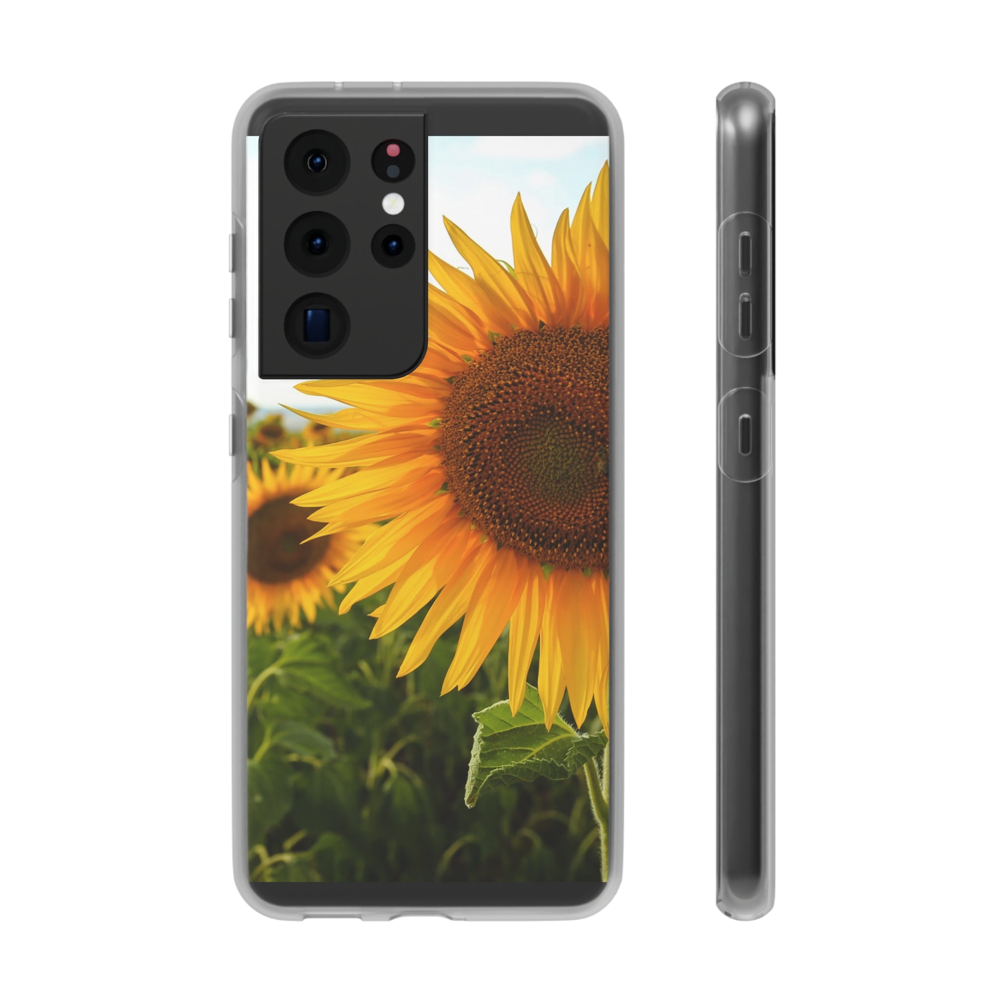 Sunflowers Flexi Clear Cases for Most Phone Types