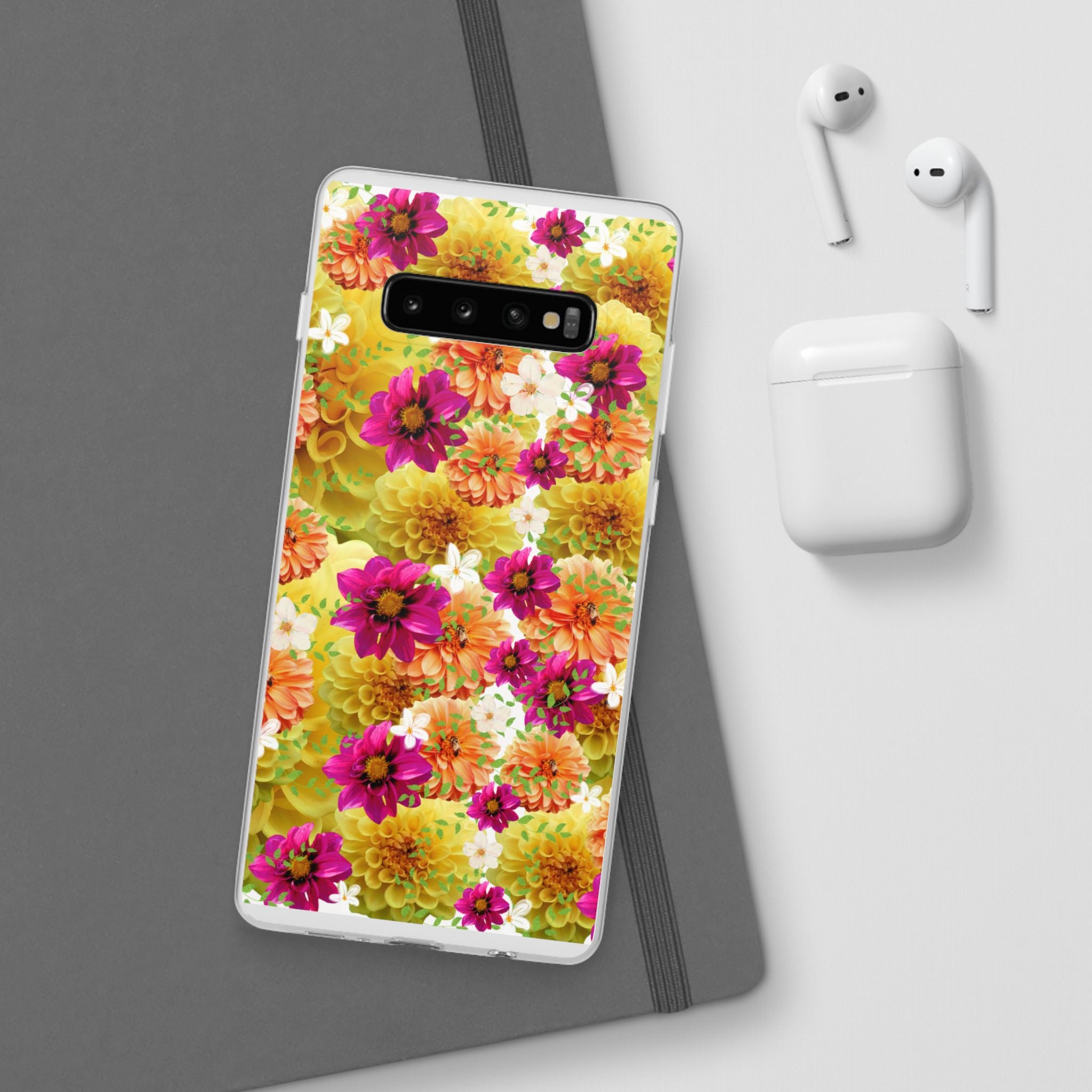 Graphic Dahlias 2 Flexi Cases for Most Phone Types (FWS)