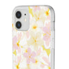 Pastel Frangipanis Yellow Flexi Clear Cases for Most Phone Types (FWS)