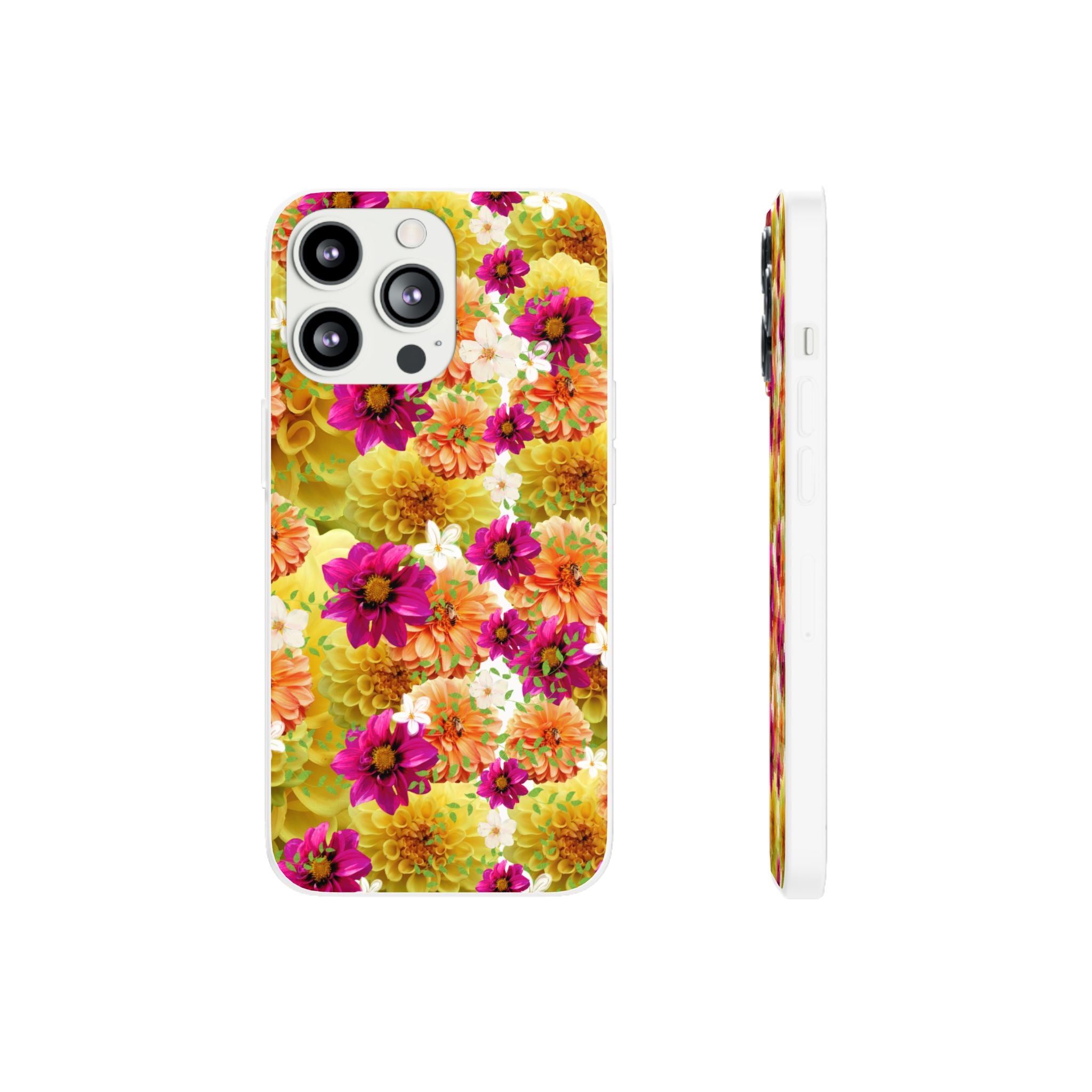 Graphic Dahlias 2 Flexi Cases for Most Phone Types (FWS)