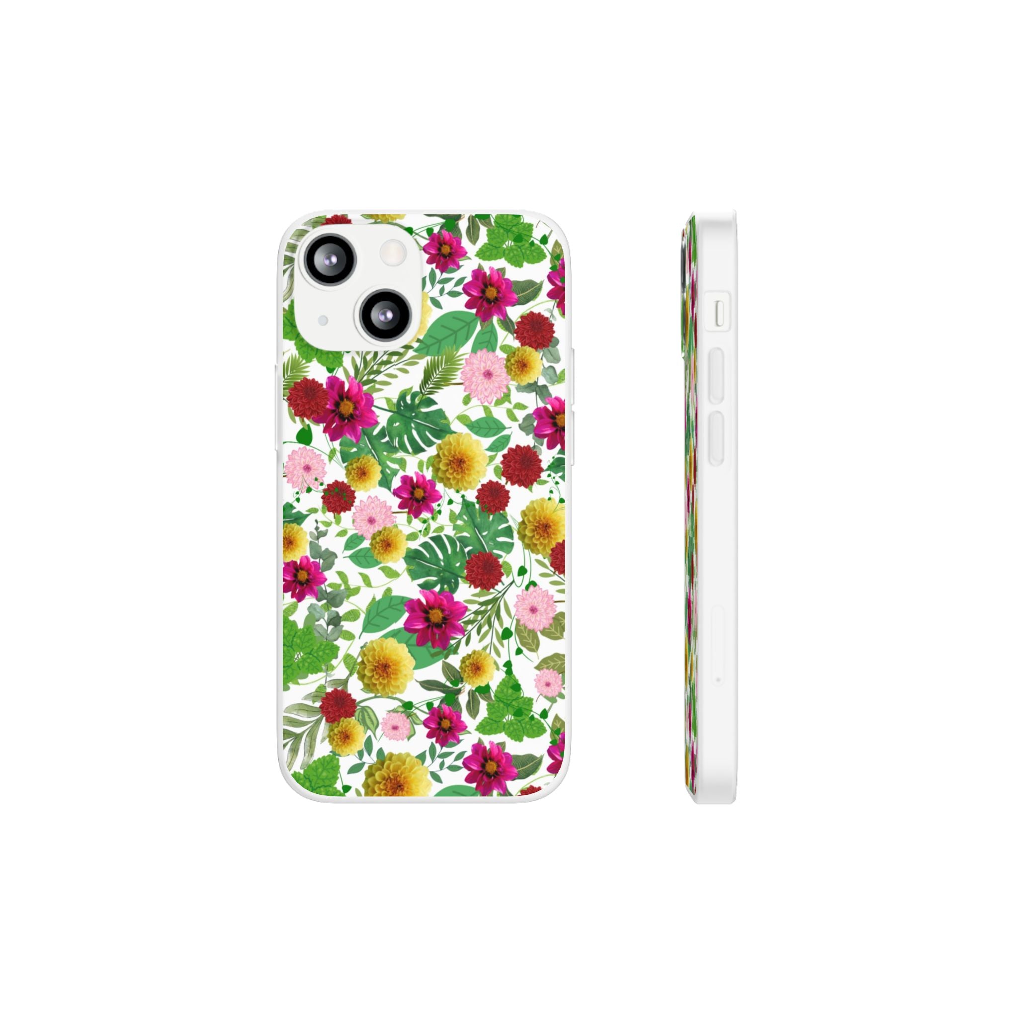 Graphic Dahlias Flexi Cases for Most Phone Types (FWS)