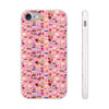 Happy Cake Pink Flexi Clear Cases for Most Phone Types (FWS)