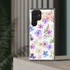 Floral White Flexi Clear Cases for Most Phone Types