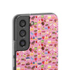 Happy Cake Pink Flexi Clear Cases for Most Phone Types (FWS)