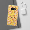 Happy Cake Yellow Flexi Clear Cases for Most Phone Types (FWS)