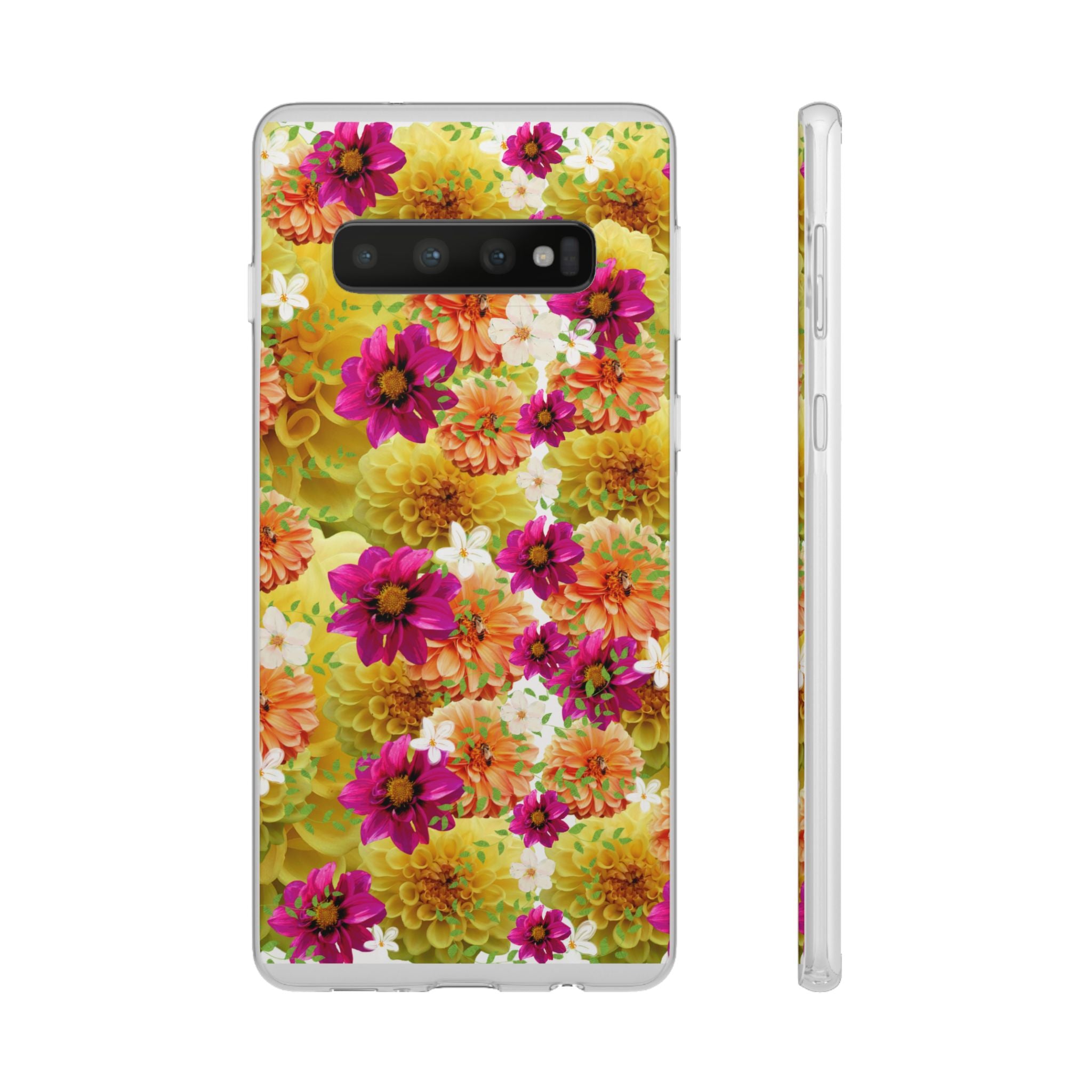 Graphic Dahlias 2 Flexi Cases for Most Phone Types (FWS)