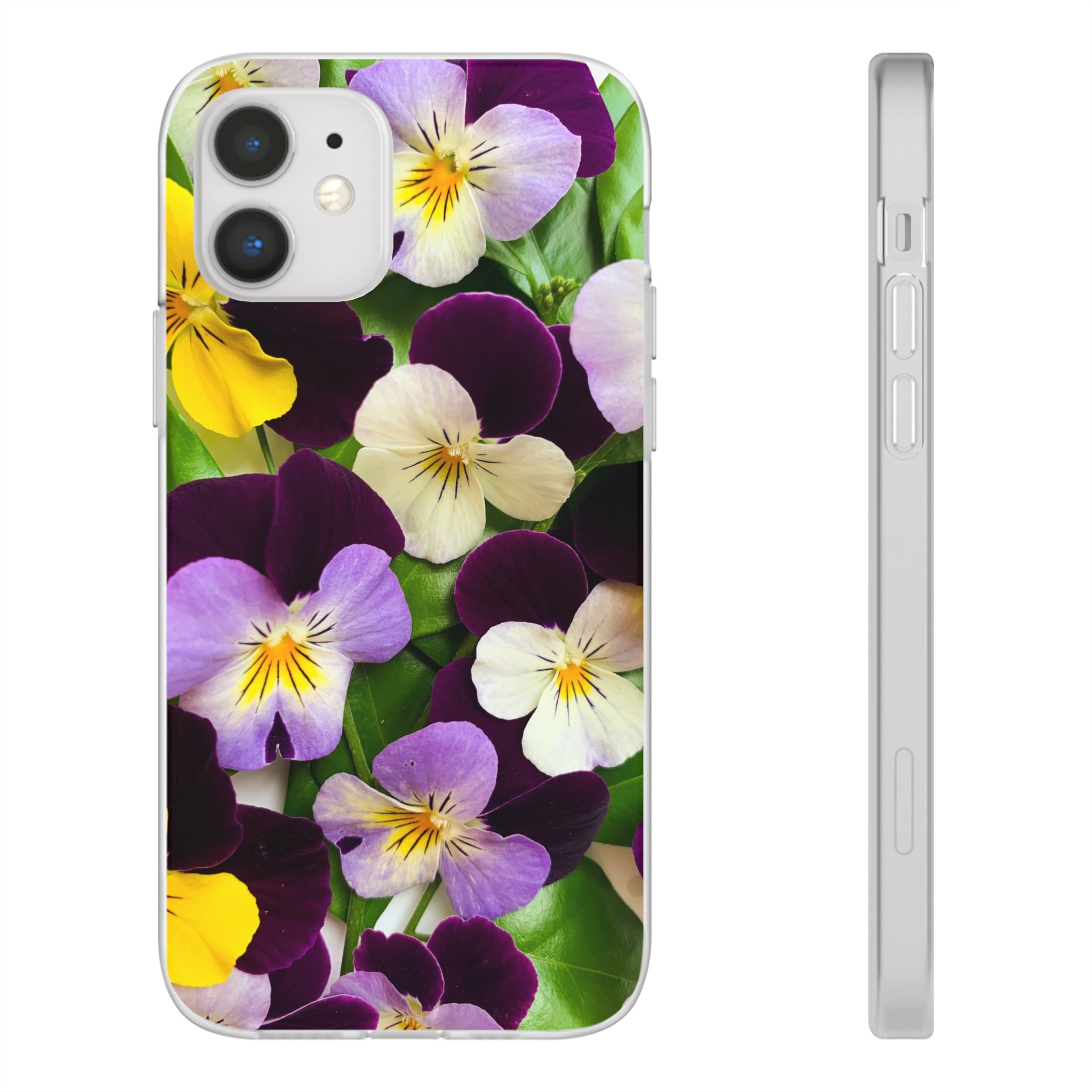 Spring Violas Flexi Clear Cases for Most Phone Types