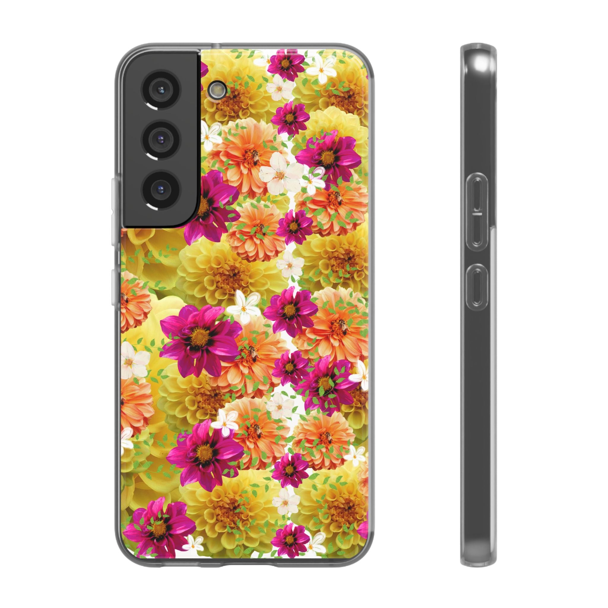 Graphic Dahlias 2 Flexi Cases for Most Phone Types (FWS)