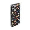 Wildflowers Painted Black Flexi Clear Case for Most Phone Types