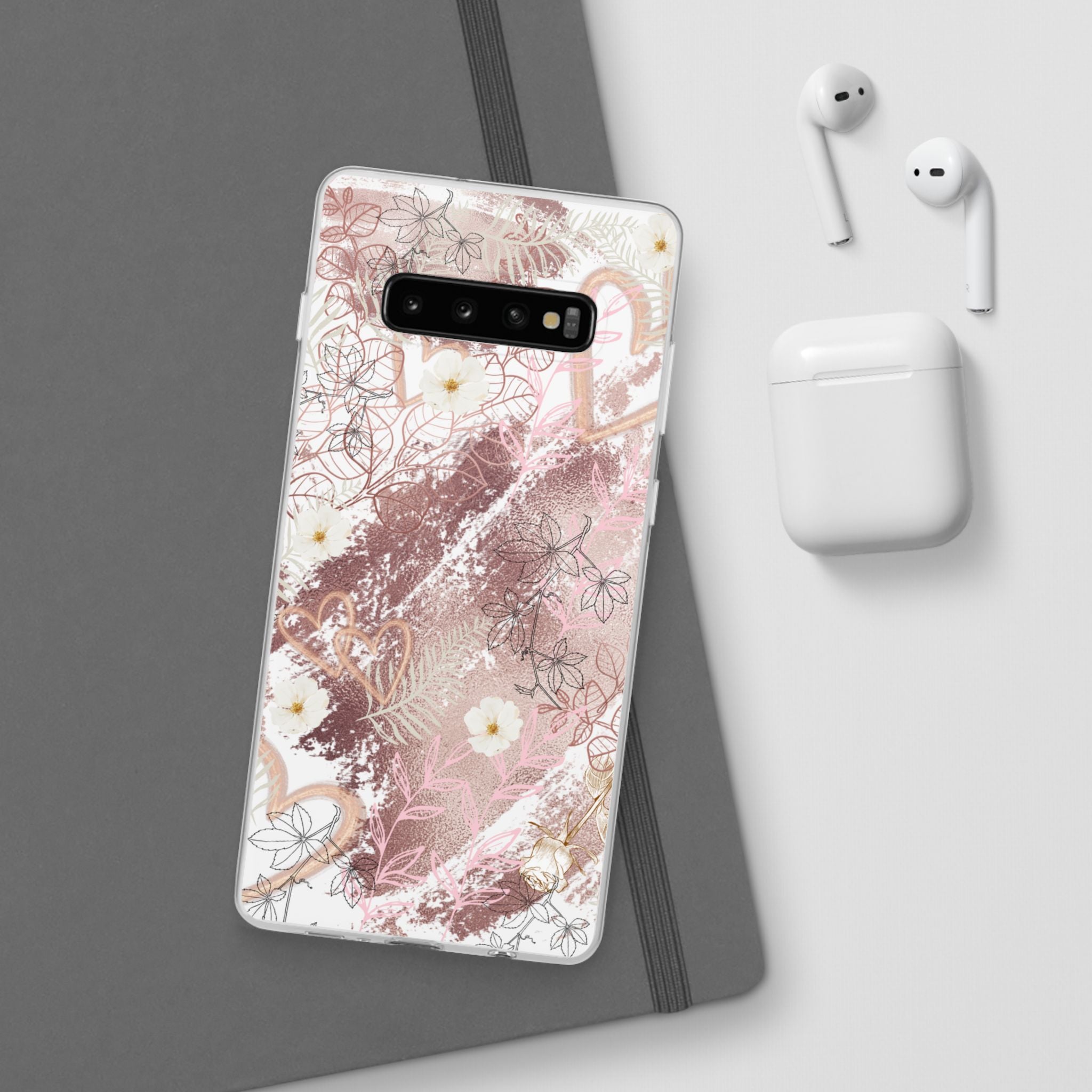 Bronze Love Flexi Clear Cases for Most Phone Types (FWS)