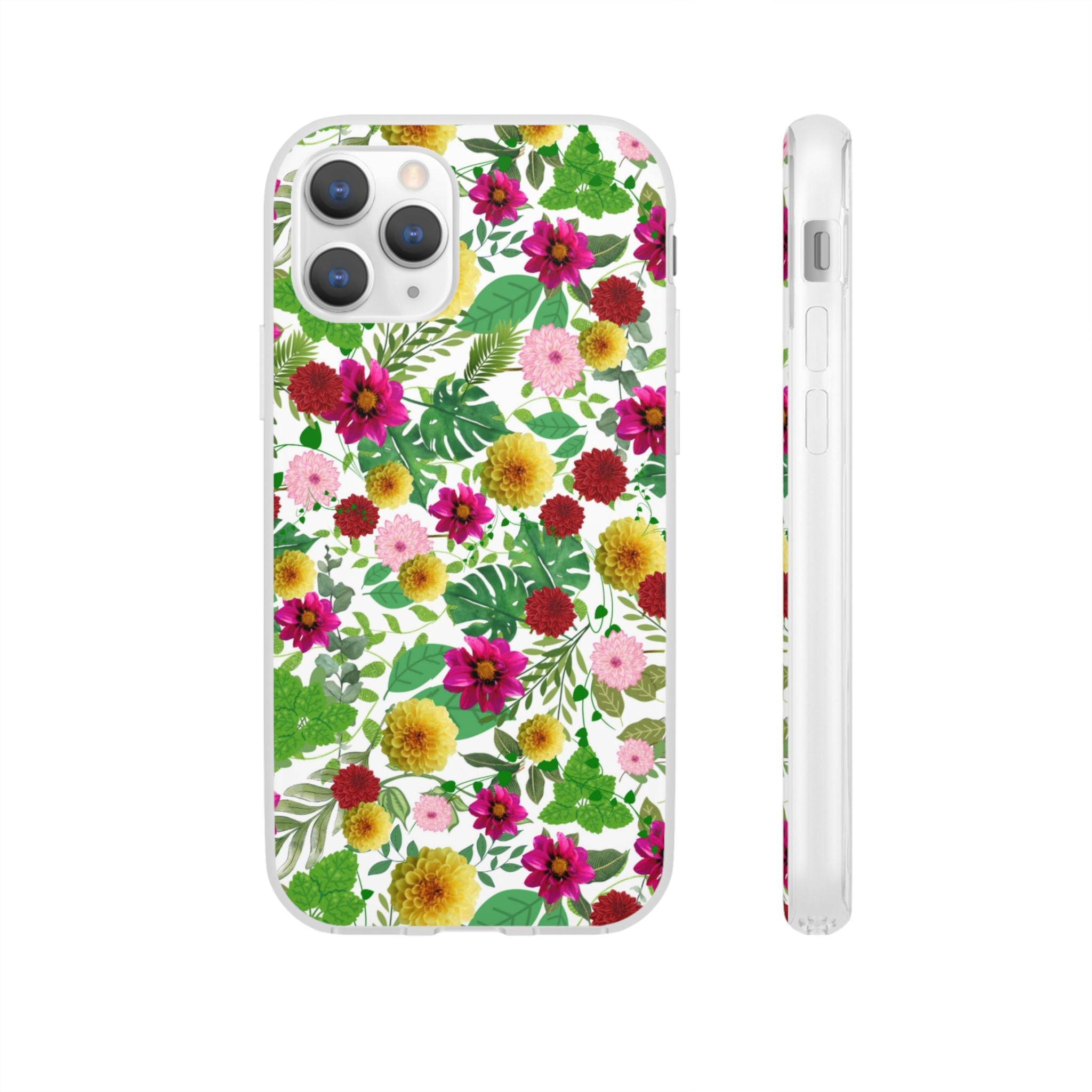 Graphic Dahlias Flexi Cases for Most Phone Types (FWS)