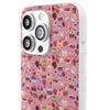 Happy Cake Pink Flexi Clear Cases for Most Phone Types (FWS)