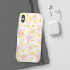 Pastel Frangipanis Yellow Flexi Clear Cases for Most Phone Types (FWS)
