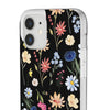 Wildflowers Painted Black Flexi Clear Case for Most Phone Types