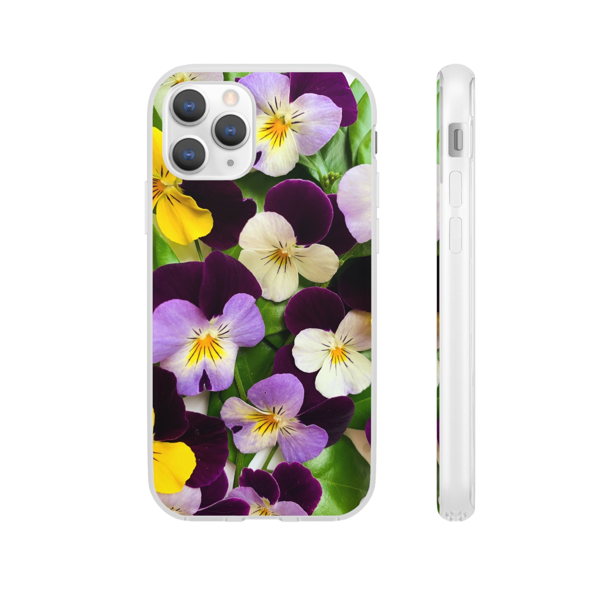 Spring Violas Flexi Clear Cases for Most Phone Types