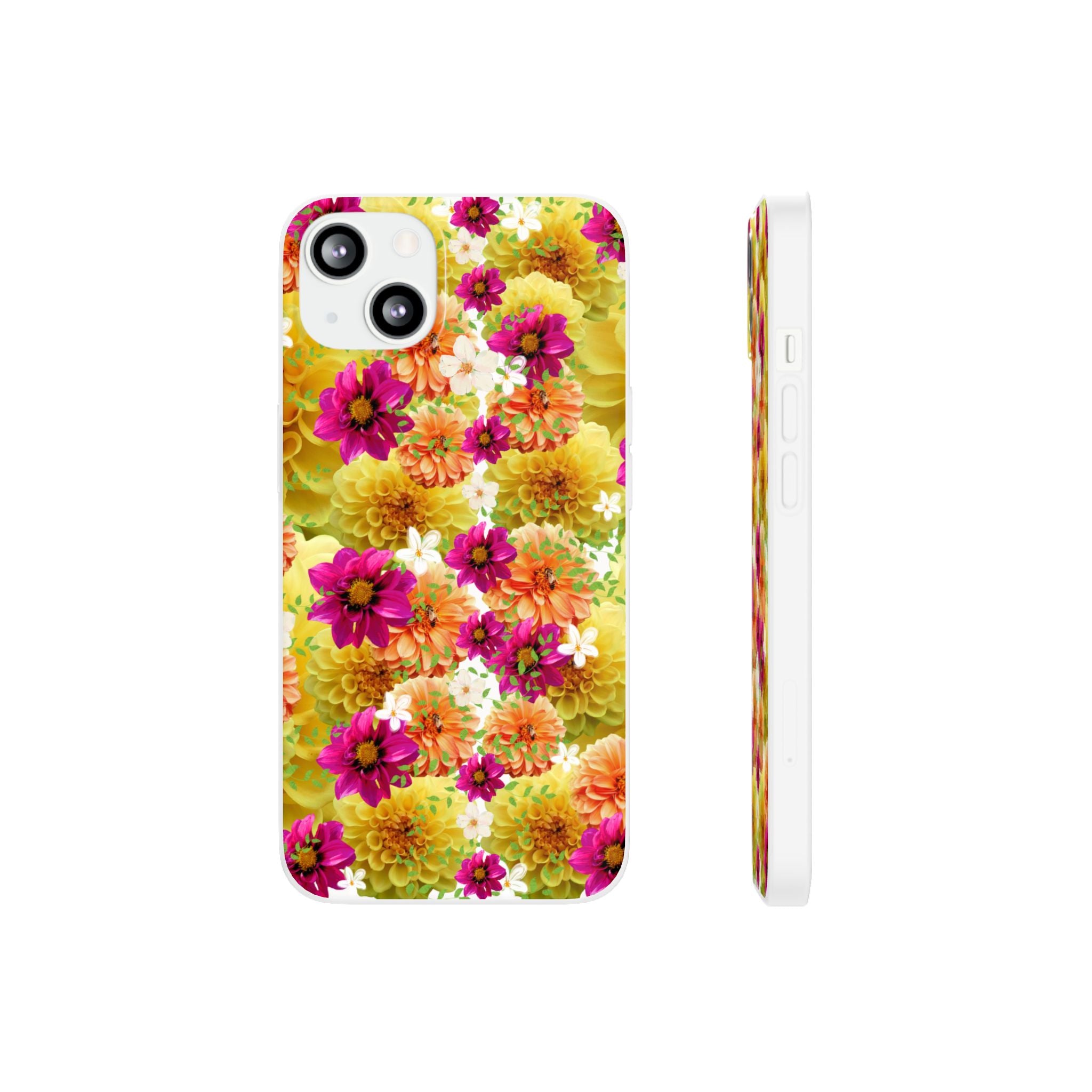 Graphic Dahlias 2 Flexi Cases for Most Phone Types