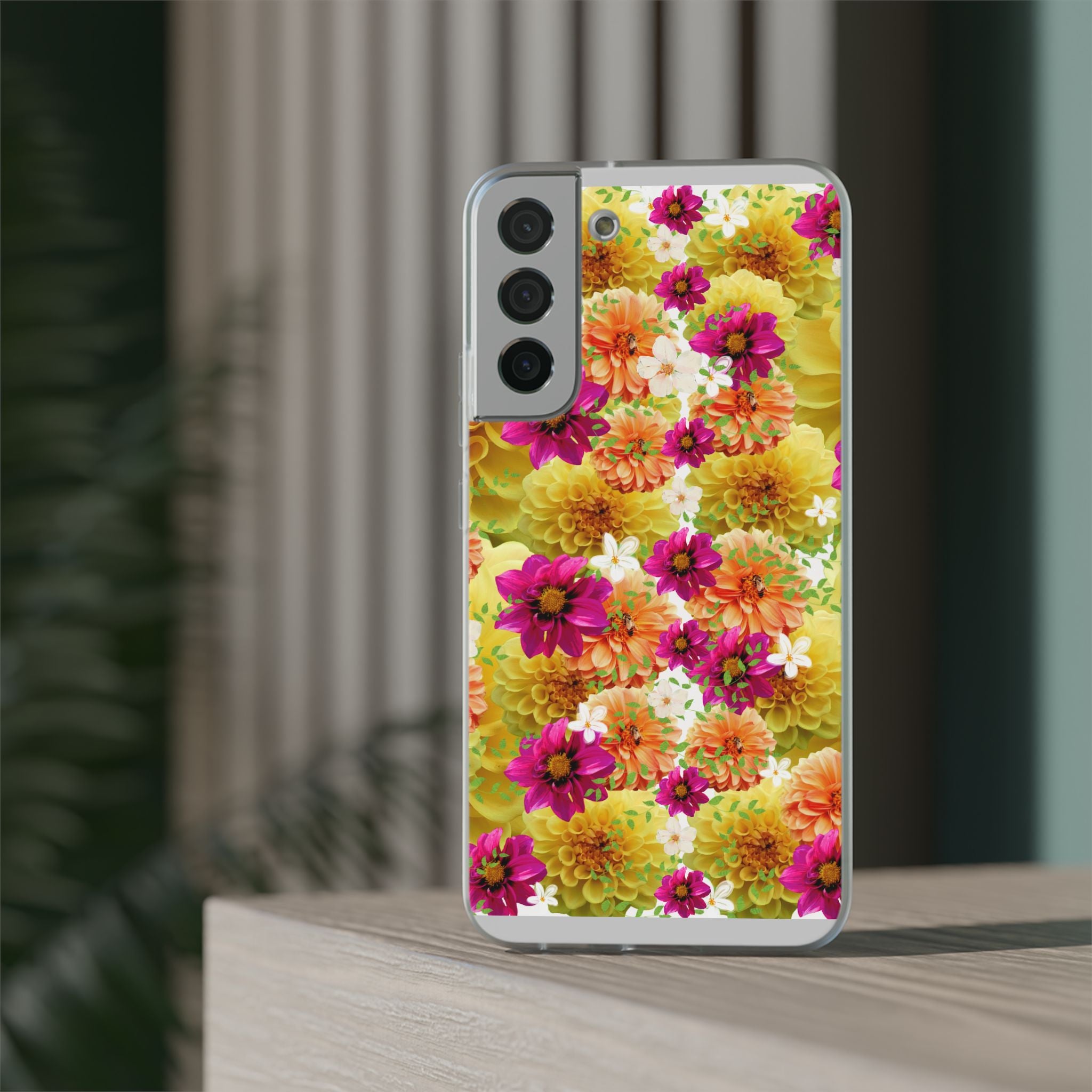 Graphic Dahlias 2 Flexi Cases for Most Phone Types