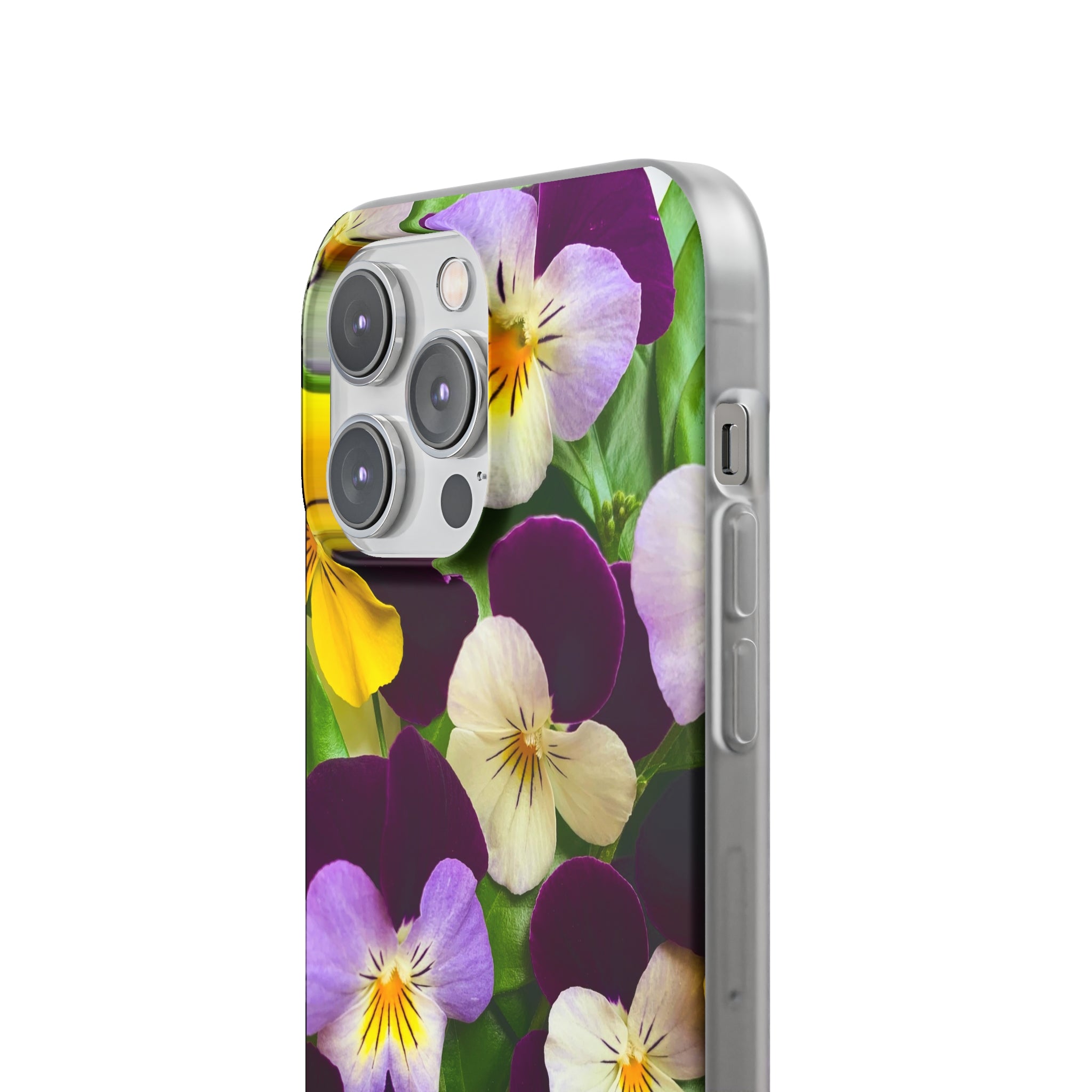 Spring Violas Flexi Clear Cases for Most Phone Types