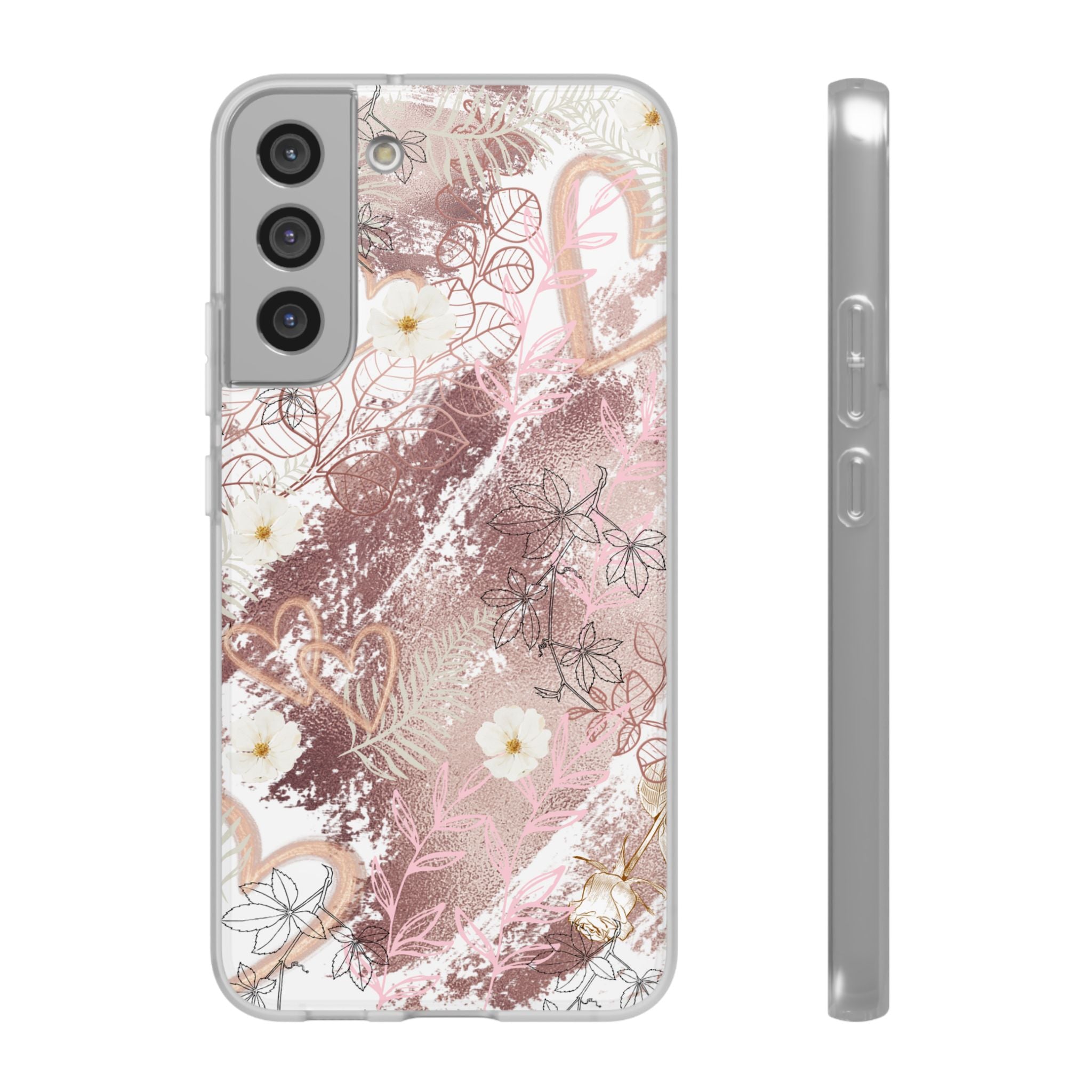 Bronze Love Flexi Clear Cases for Most Phone Types (FWS)