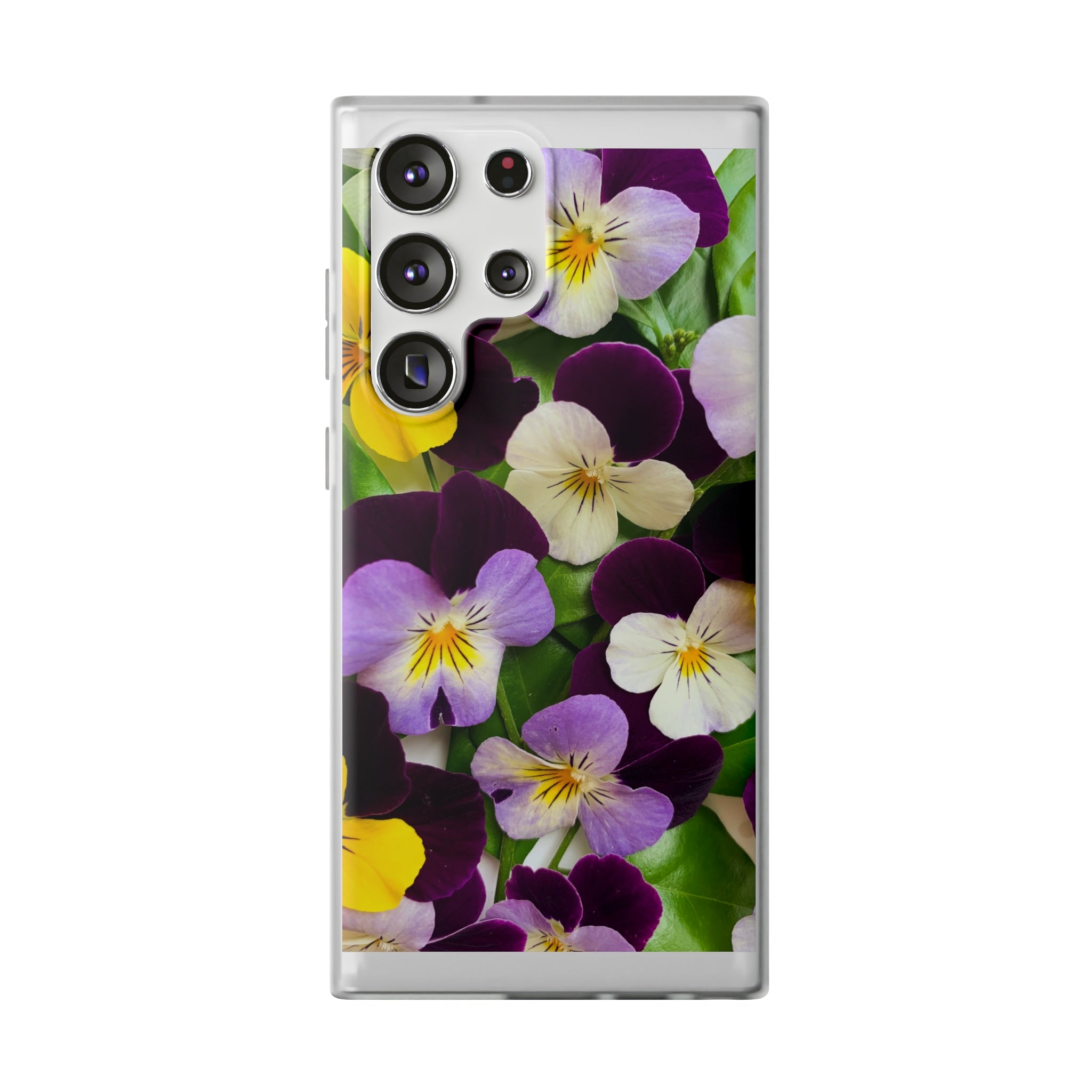 Spring Violas Flexi Clear Cases for Most Phone Types