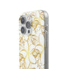Golden Frangipanis White Flexi Clear Cases for Most Phone Types (FWS)