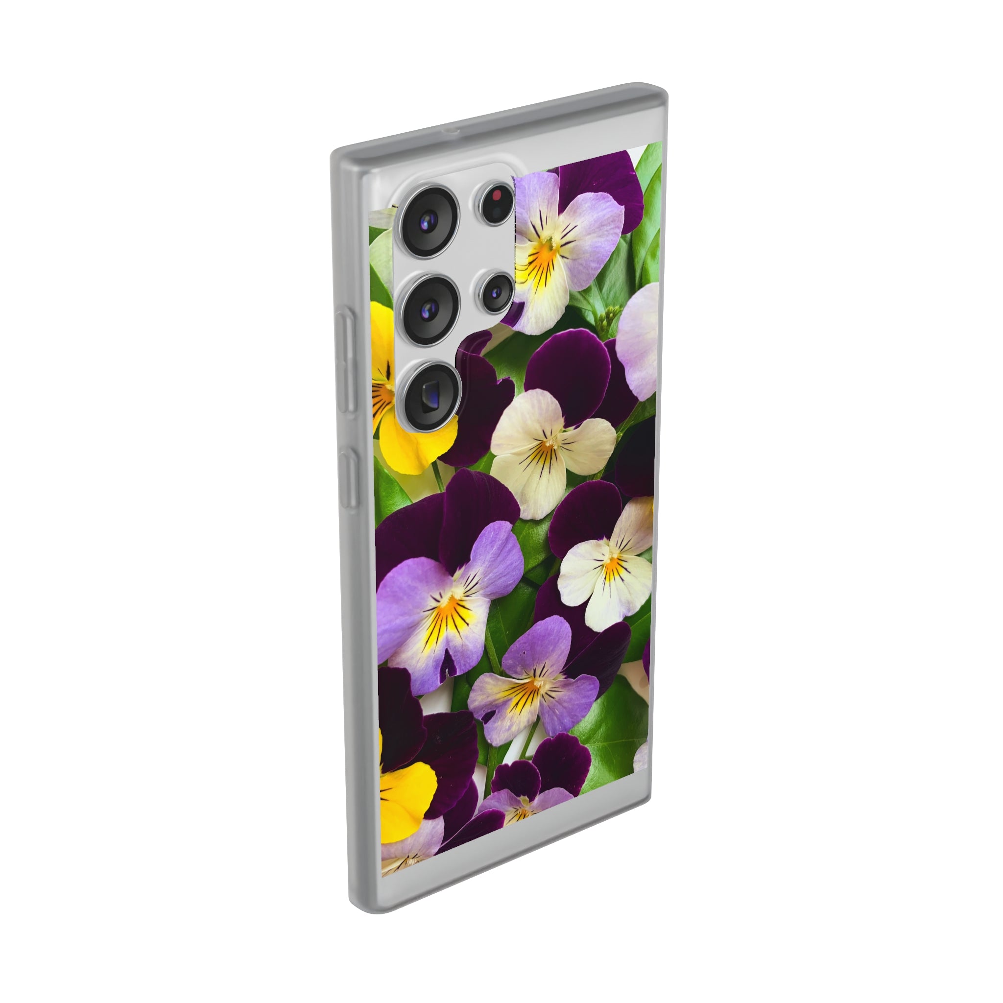 Spring Violas Flexi Clear Cases for Most Phone Types