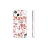 Cats Love White Flexi Clear Cases for Most Phone Types (FWS)