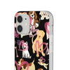 Dogs Love Black Flexi Clear Cases for Most Phone Types (FWS)