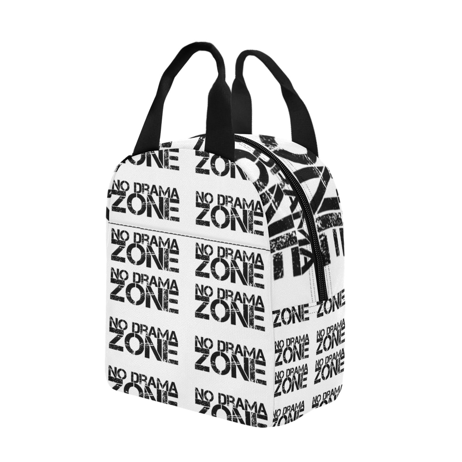 No Drama Zone Insulated Zipper Lunch Bag