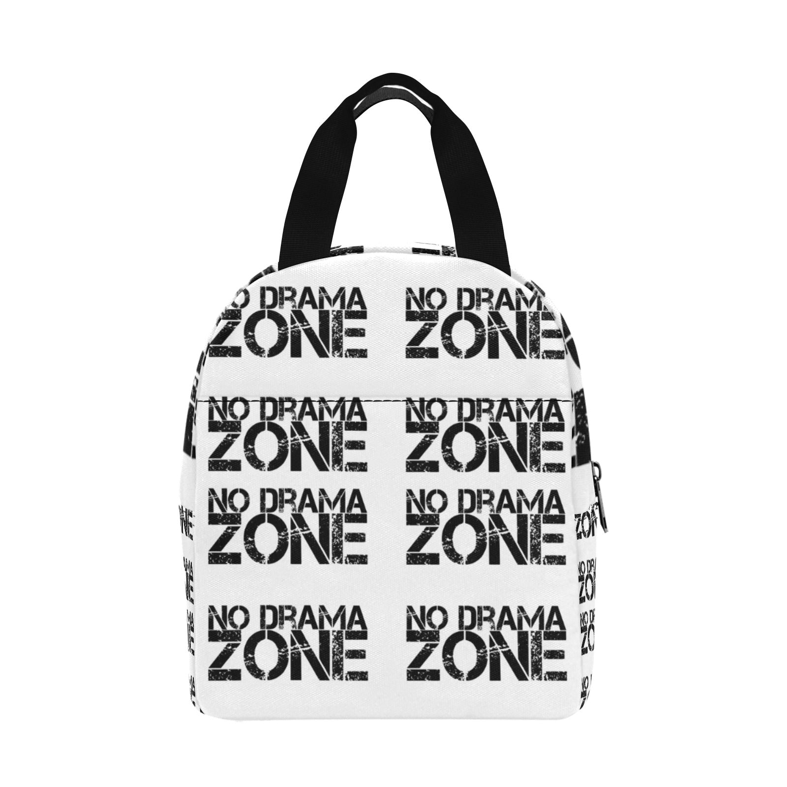 No Drama Zone Insulated Zipper Lunch Bag