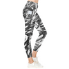 Leaves 1 B & W Leggings with Pockets up to 5 XL (FWS)