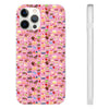 Happy Cake Pink Flexi Clear Cases for Most Phone Types (FWS)