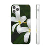 White Frangipanis Flexi Clear Cases for Most Phone Types (FWS)