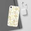 Golden Frangipanis White Flexi Clear Cases for Most Phone Types (FWS)