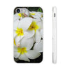 Fresh White Frangipanis Flexi Clear Cases for Most Phone Types (FWS)