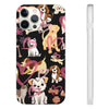 Dogs Love Black Flexi Clear Cases for Most Phone Types (FWS)
