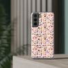 Happy Cake White Flexi Clear Cases for Most Phone Types (FWS)