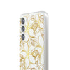 Golden Frangipanis White Flexi Clear Cases for Most Phone Types (FWS)