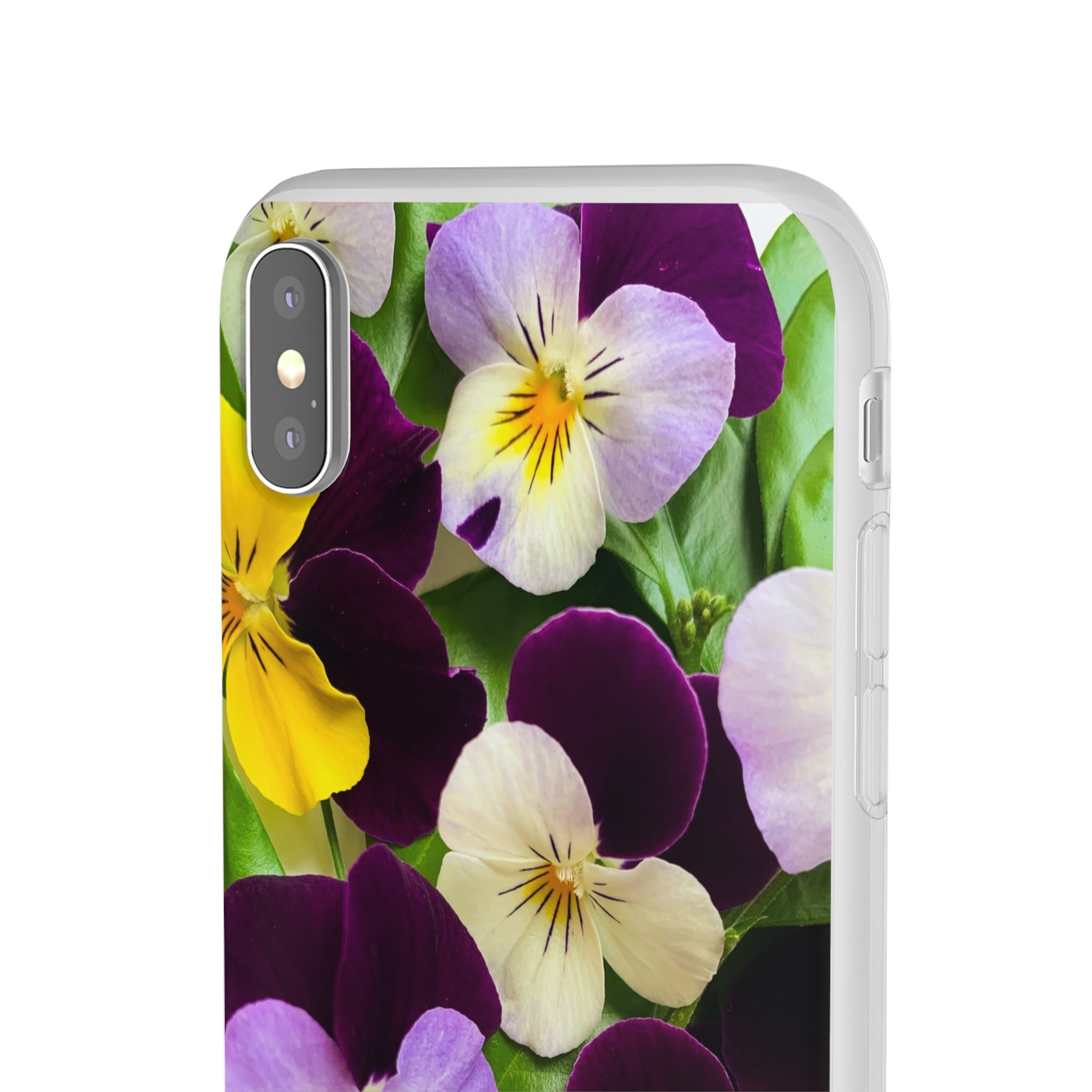 Spring Violas Flexi Clear Cases for Most Phone Types