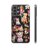 Dogs Love Black Flexi Clear Cases for Most Phone Types (FWS)