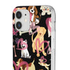 Dogs Love Black Flexi Clear Cases for Most Phone Types (FWS)
