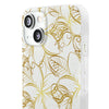 Golden Frangipanis White Flexi Clear Cases for Most Phone Types (FWS)