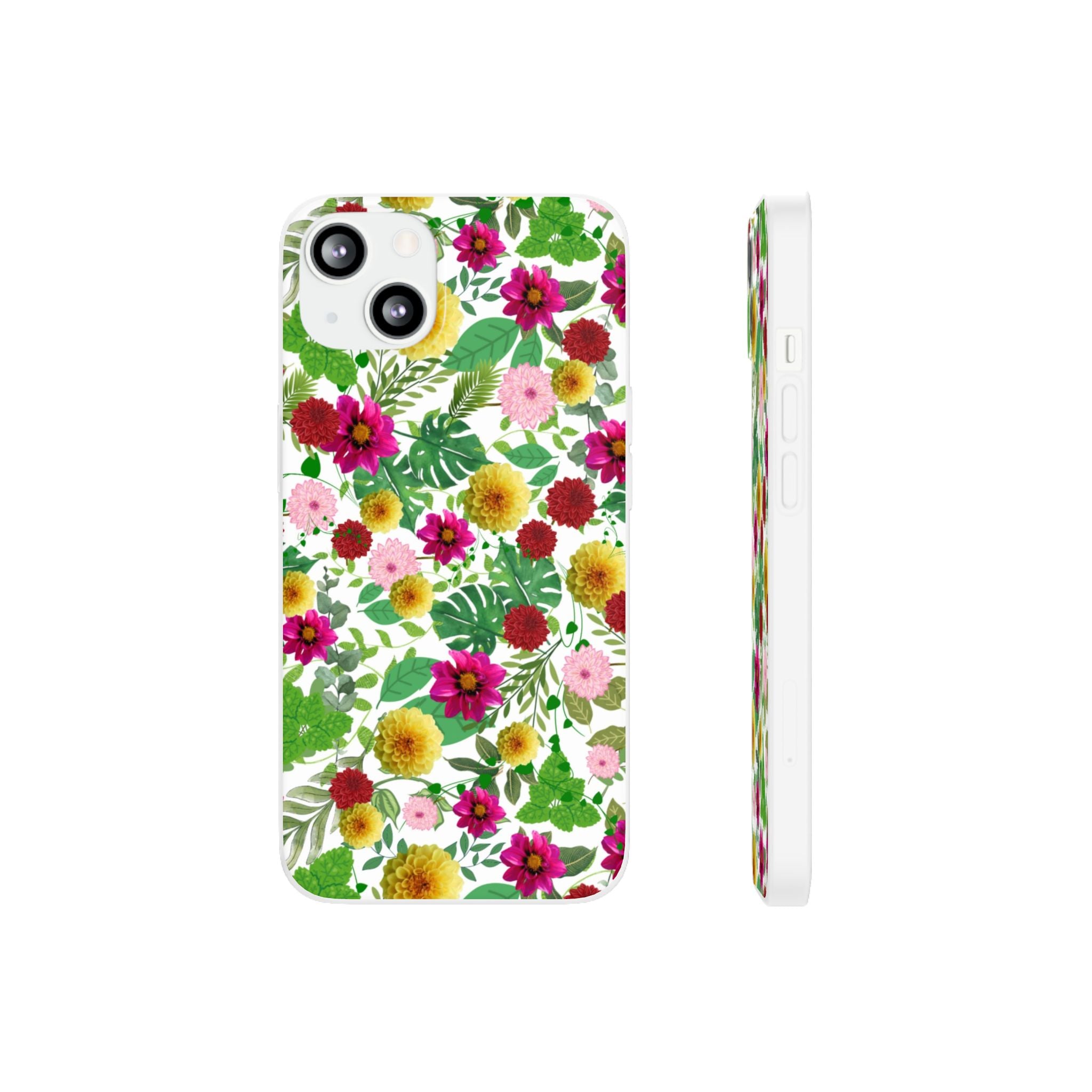 Graphic Dahlias Flexi Cases for Most Phone Types (FWS)