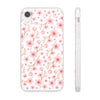 Japanese Pink Flowers White Flexi Clear Cases for Most Phone Types