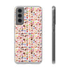 Happy Cake White Flexi Clear Cases for Most Phone Types (FWS)