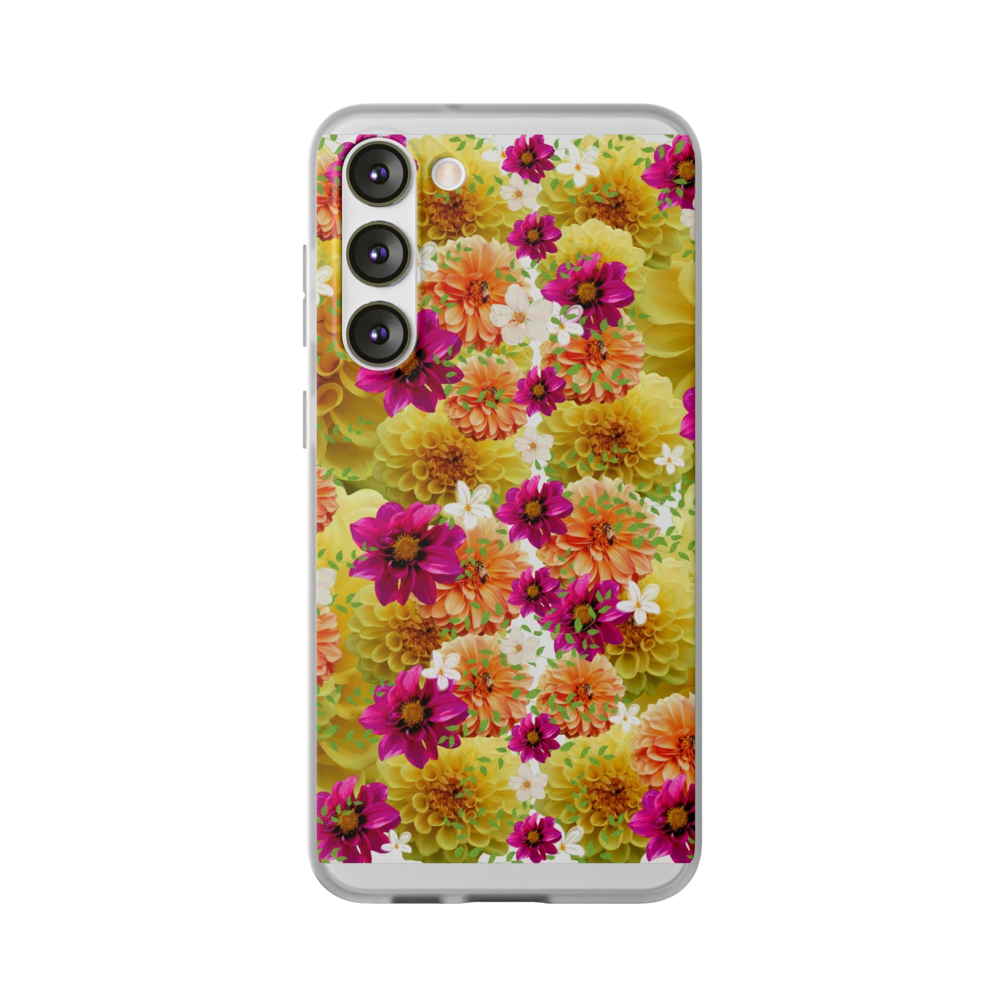 Graphic Dahlias 2 Flexi Cases for Most Phone Types